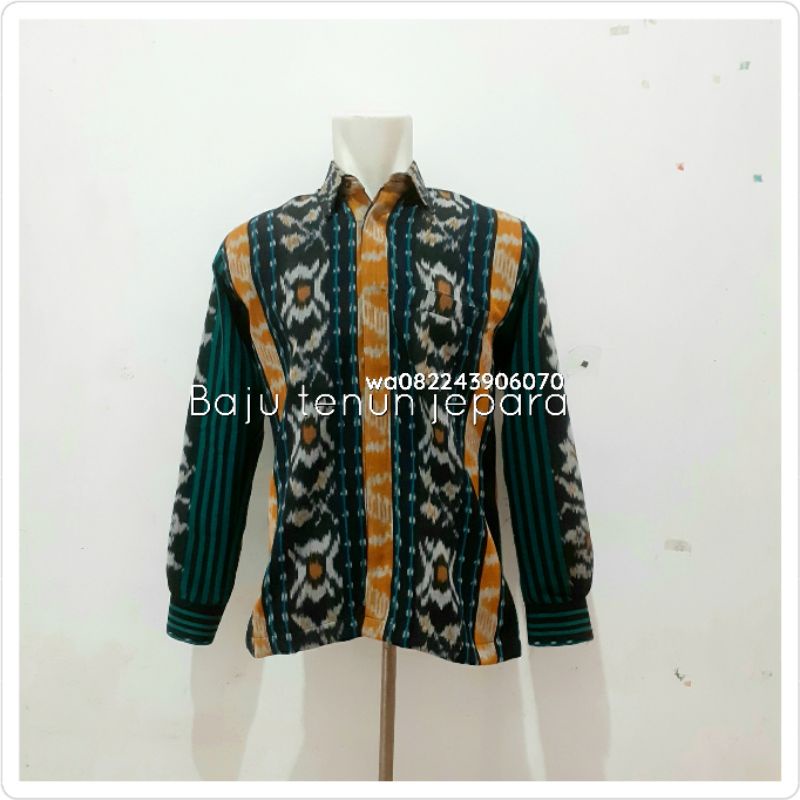 kemeja tenun jepara baju tenun jepara kemeha cowok kemeja formal KT6