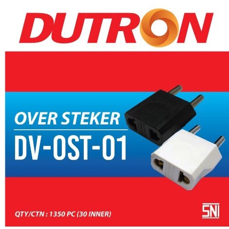 Over Steker Adaptor Sambungan Colokan listrik Gepeng DUTRON oversteker Garansi Original Dutron