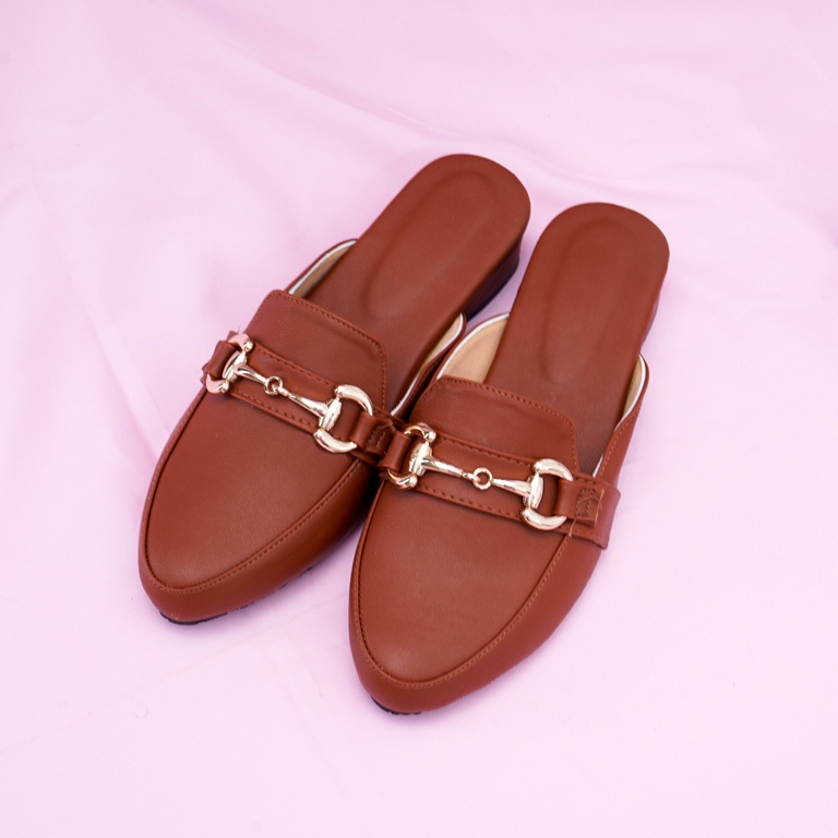 Deliwafa  - [Heels Wanita] Intari Heels Slop