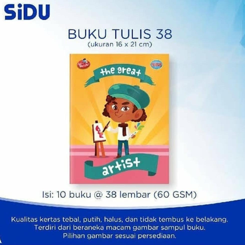 

J28 BUKU TULIS 38 SIDU PACK ISI 10 / BUKU TULIS SINAR DUNIA SIAP KIRIM