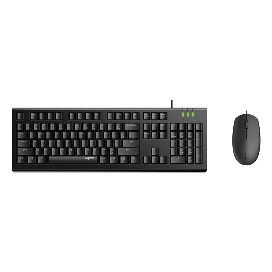 RAPOO X125S Wired Optical Mouse &amp; Keyboard Combo