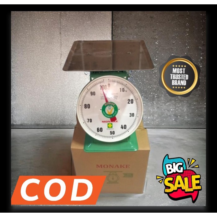 REN HEN G Timbangan analog jarum 100kg / timbangan nhon hoa crown 100kg