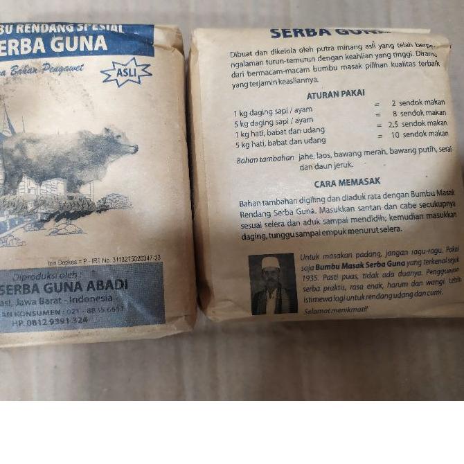 

♪ Bumbu Rendang spesial serba guna 250gram isi 4 bungkus 1kg/Bumbu instan ❁