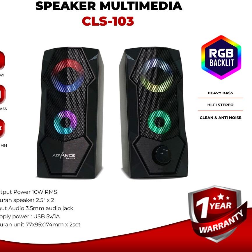 ☼ Gaming Speaker Advance CLS-103 RGB Gaming Speaker ➮