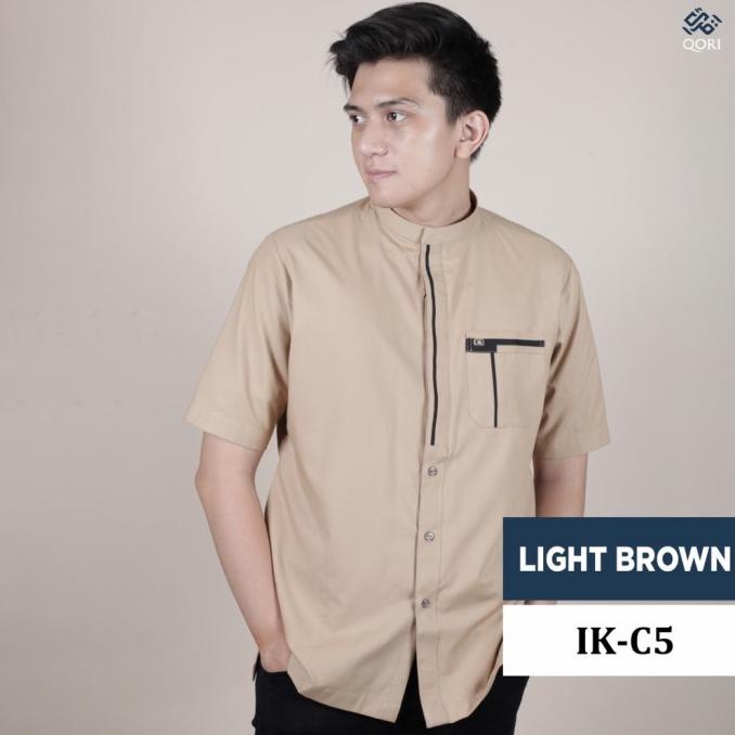 Qori Apparel Baju Koko Casual Ikram (Lengan Pendek)