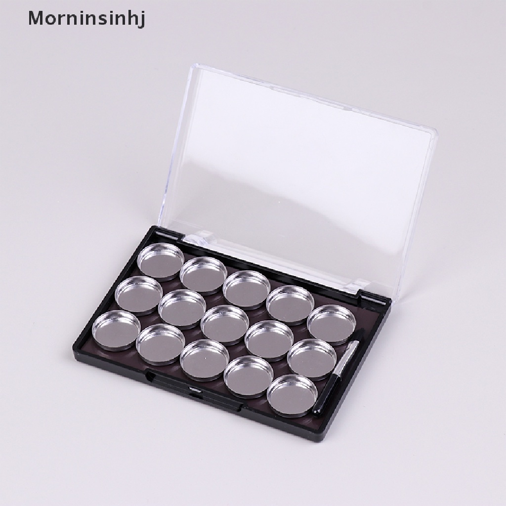 Mornin 1Pc Palet Kosmetik Magnetik Kotak Makeup DIY Dengan 15kisi Plat Besi Dan Brush id