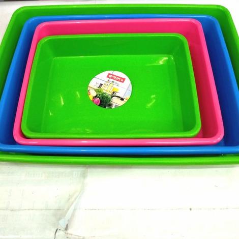 MEN SALE  Nampan Segi Plastik Lion Star No 1, 2, 3, 4 ( Ceper )