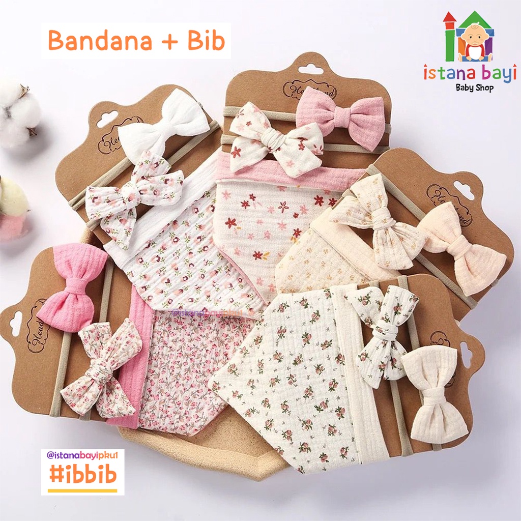 Carterlove Slaber 2in1 + Bandana Anak / Celemek Bayi