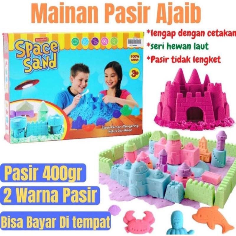 MAINAN ANAK PASIR AJAIB + CETAKAN