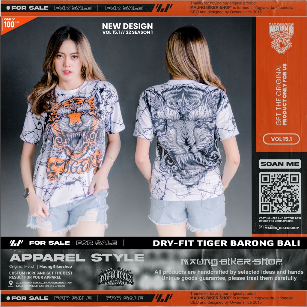 MAUNG_DRYFIT TIGER | KAOS HONDA TIGER 2000 | TIGER REVO
