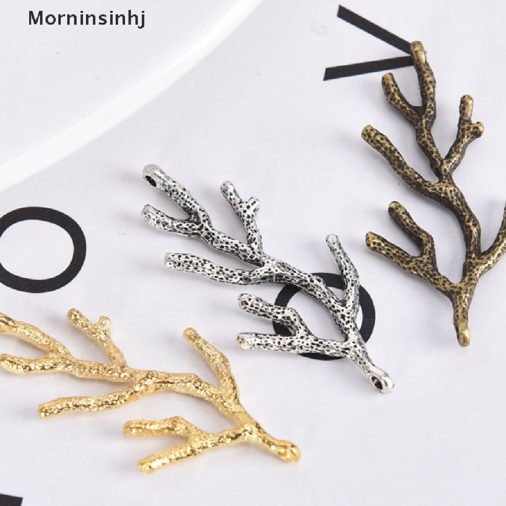 Mornin 10Pcs/Set Vintage Alloy Cabang Ch Liontin Mencari Perhiasan DIY Membuat Craft id