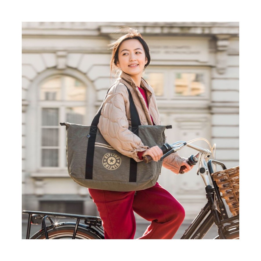 Baru Ori Kipling Art Mini Beige Tas Tangan Wanita Travel Bag