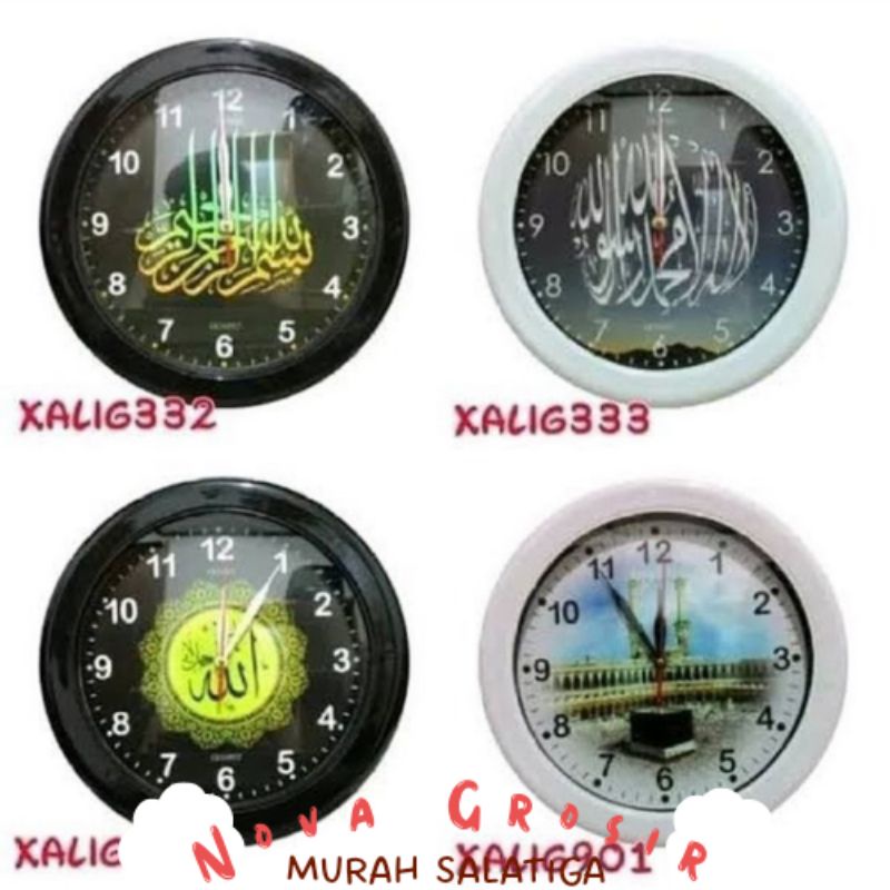 JAM DINDING OGANA KALIGRAFI