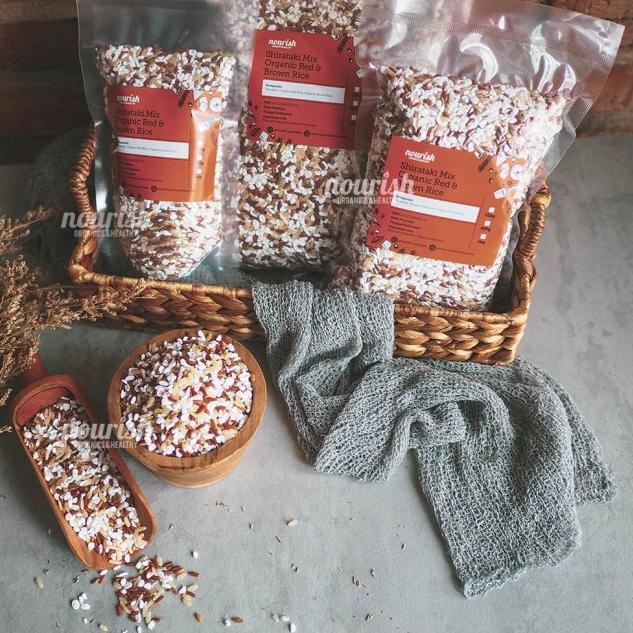 

✱ Shirataki Mix Organic Red & Brown Rice 1kg (Shirataki Beras Organik) ♖