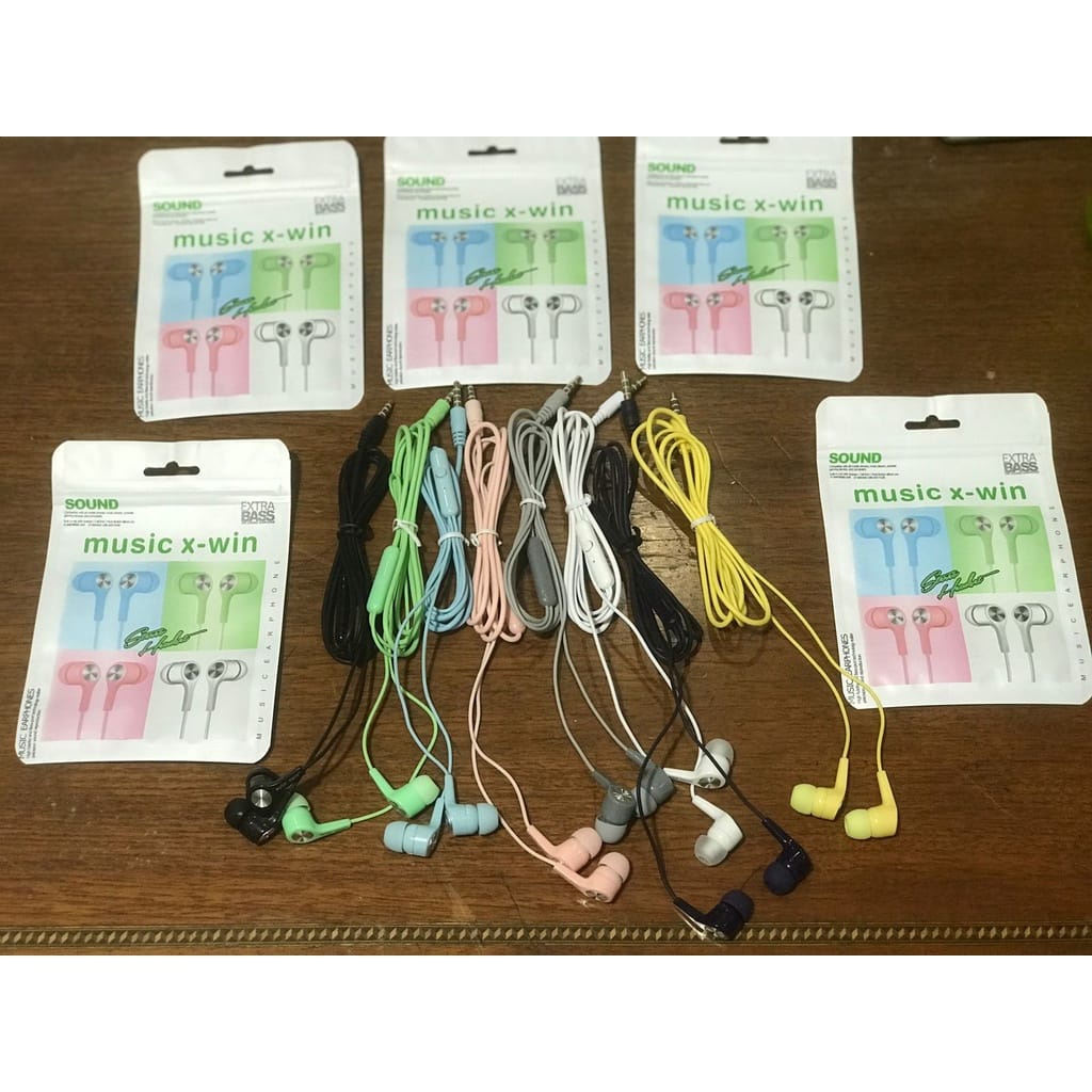 Handsfree U19 macaron handsfree warna warni earphone macaron super bass