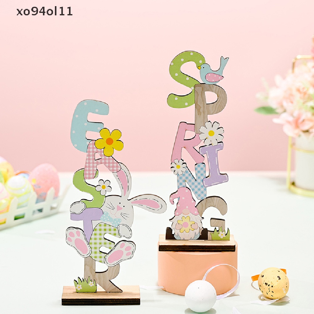 Xo Easter Spring Ornament Easter Decor Untuk Perlengkapan Pesta Telur Kelinci Rumah OL