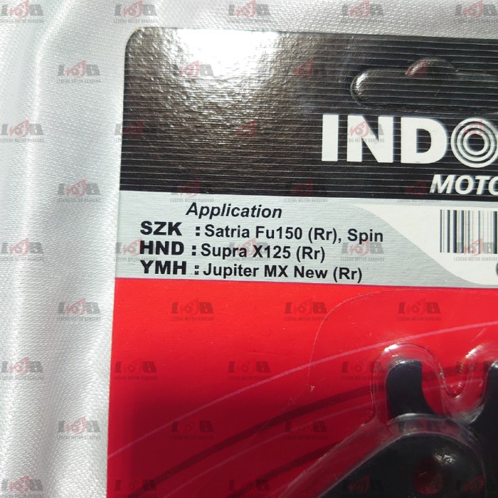 Indopart Disc Pad Satria FU 150 Spin Supra X 125 MX New Kampas Rem BLK