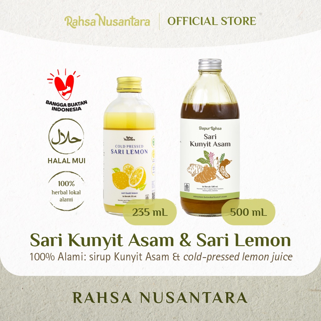 

Bundling Sari Kunyit Asam dan Sari Lemon | BPOM | by Rahsa Nusantara