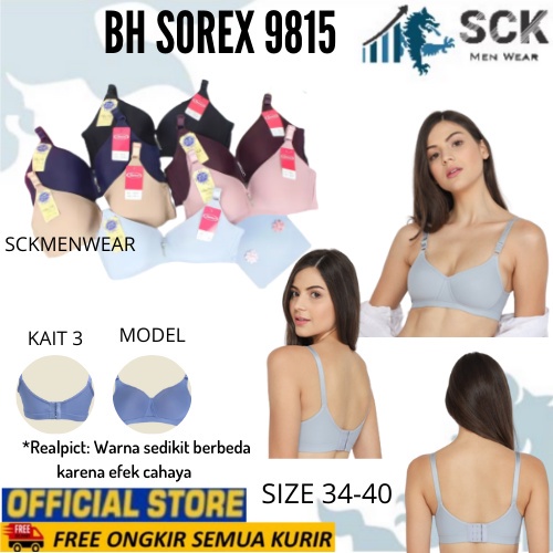 BH SOREX 9815 Busa Tipis Tanpa Kawat Super Soft / Pakaian Dalam Wanita busa tipis 9815 - sckmenwear GROSIR