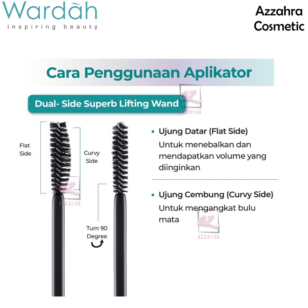 Wardah EyeXpert Liftlast Waterproof Mascara 8ml Lentik Dalam 5 Detik, Tahan Lama 12 Jam