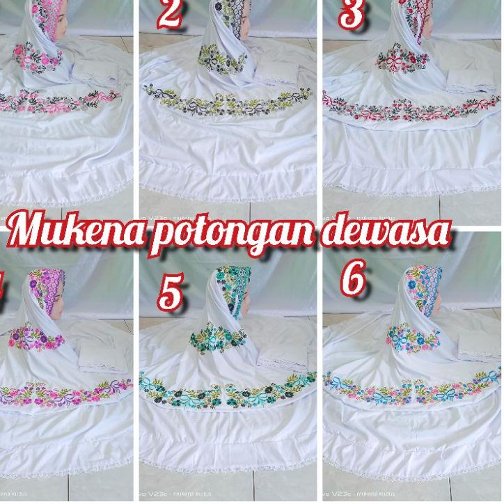 Bagus Banget.. MUKENA POTONGAN DEWASA BORDIR KUDUS