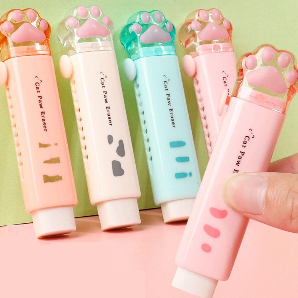 Pineapple 2PCS Eraser Girl Stationery Siswa Dorong Tarik Karet