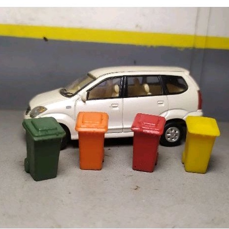 Acc diorama tong sampah kecil skala 1/64