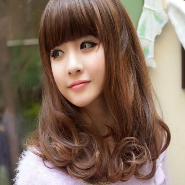 ✨SHOPEE MALL✨ Wig Rambut Palsu Sintetis Wanita Bergelombang Curly High Quality Murah 