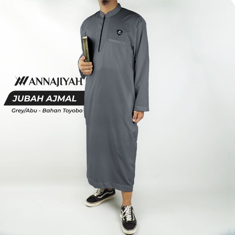 jubah gamis pria dewasa dan remaja ajmal polos
