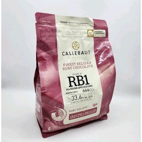 

CALLEBAUT RUBY PINK CHOCOLATE 33.6 % CALLETS 2.5 KG