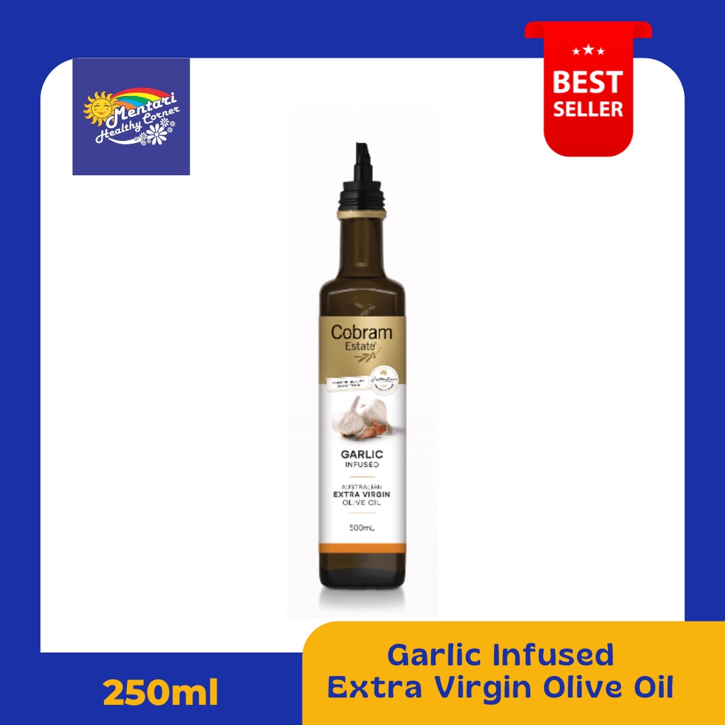 Cobram Estate Garlic Infused Extra Virgin Olive Oil 250ml / Minyak Zaitun Aroma Bawang Putih 250ml