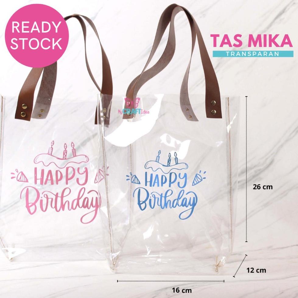 

W21 Tas Mika Ulang Tahun | MIN. ORDER 5 PCS | ukuran 16x12x26 | Tas Bingkisan Ulang Tahun | Tas Mika Ready Stock | Tas Transparant | Goody Bag Ulang Tahun Anak | Goodie Bag Mika PENJUALAN TERBANYAK ➴