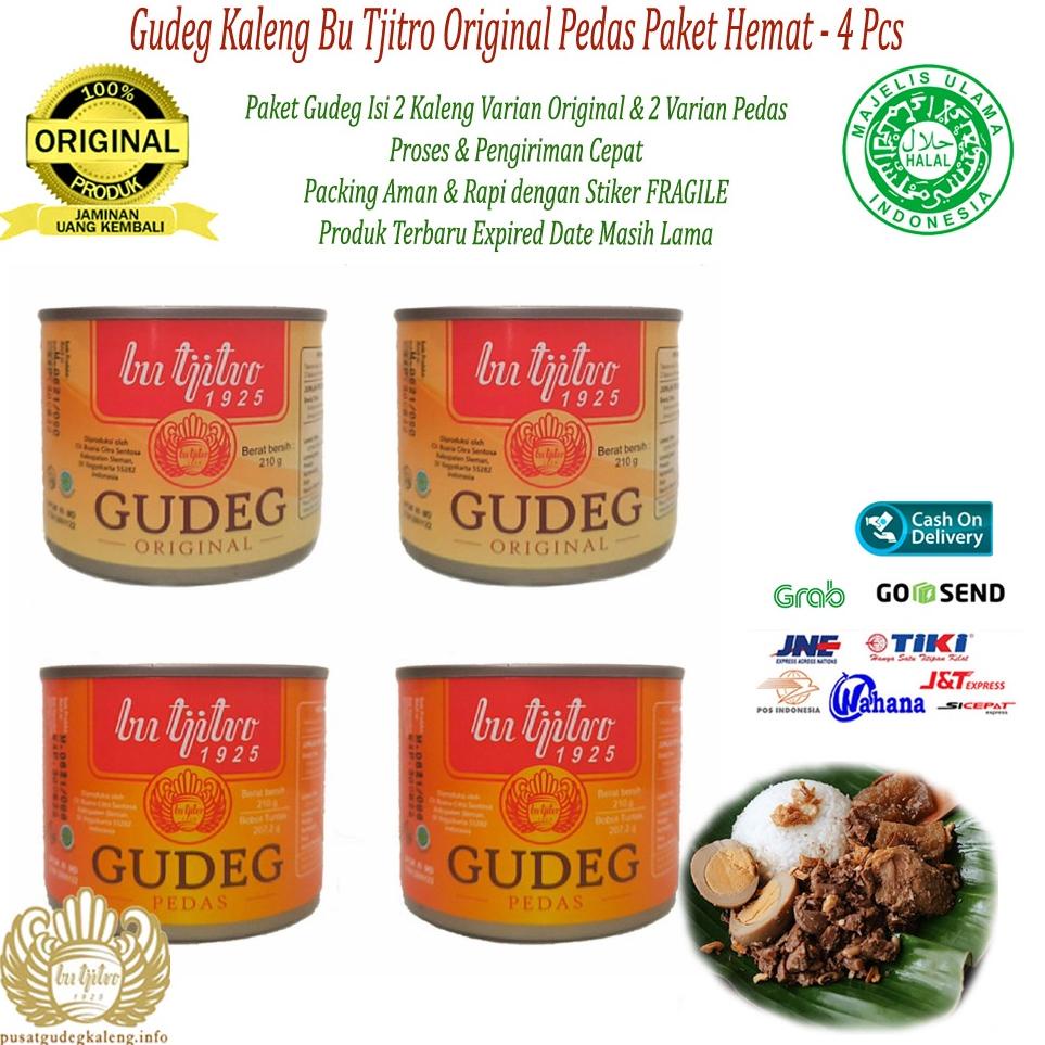 

Promo Puncak 1.1 Gudeg Kaleng Bu Tjitro Paket Original Pedas Special Promo Isi 4Pcs Baru Restok