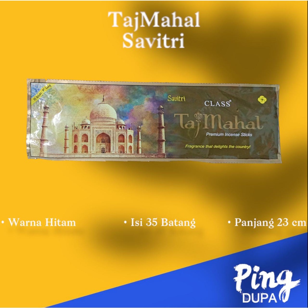 Dupa Premium Taj Mahal Renteng Isi 35 Batang Hio By Savitri India