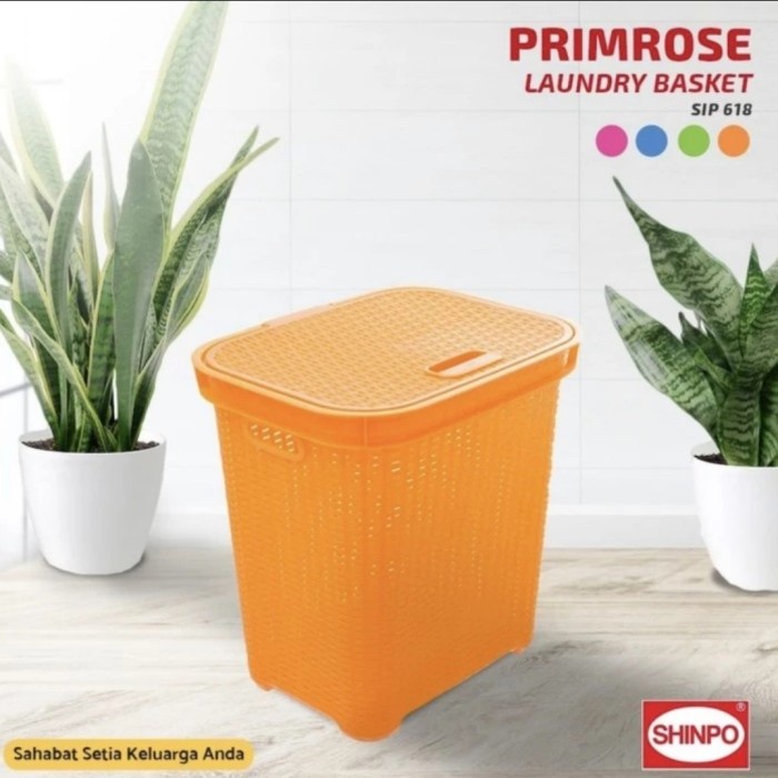 Terlaris Keranjang Baju Pakaian / Keranjang Laundry Box Primrose 618 Shinpo L