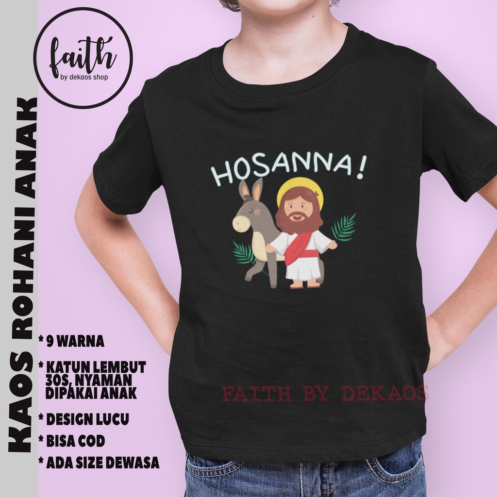 KAOS PASKAH ANAK / KAOS SEKOLAH MINGGU / KAOS PASKAH / KAOS ROHANI ANAK / KAOS ROHANI KRISTEN / KAOS