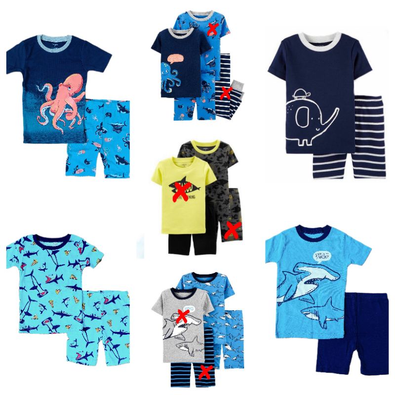 Piyama Stelan Baju Tidur Anak Cowok Carters