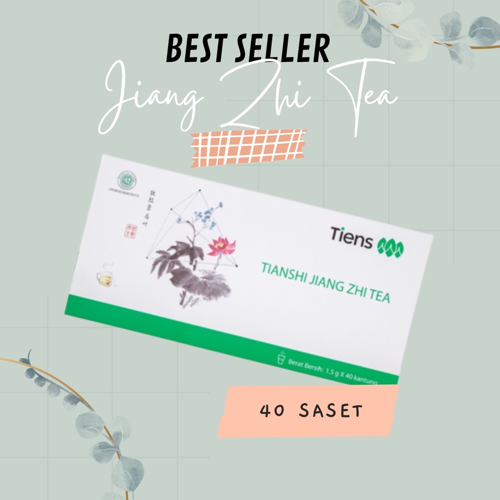JIANG ZHI TEA / SECRUB WAJAH  / PELANGSING TIENS (40 Saset)