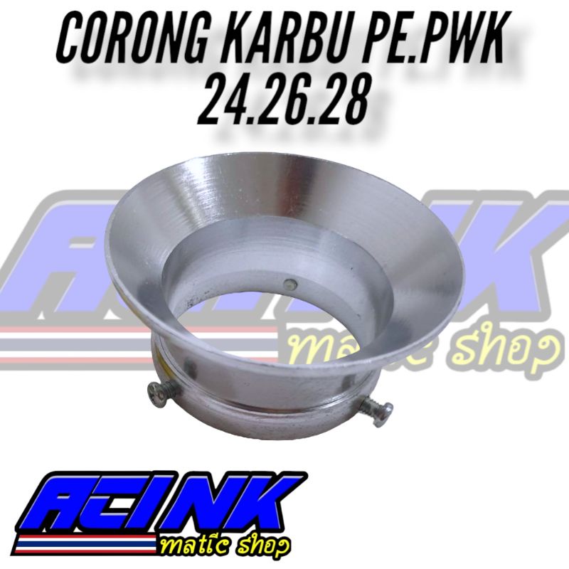 Corong Karbu Pe 28 26 24 pendek Velocity Corong Karbulator Pe Pwk 28 26 24