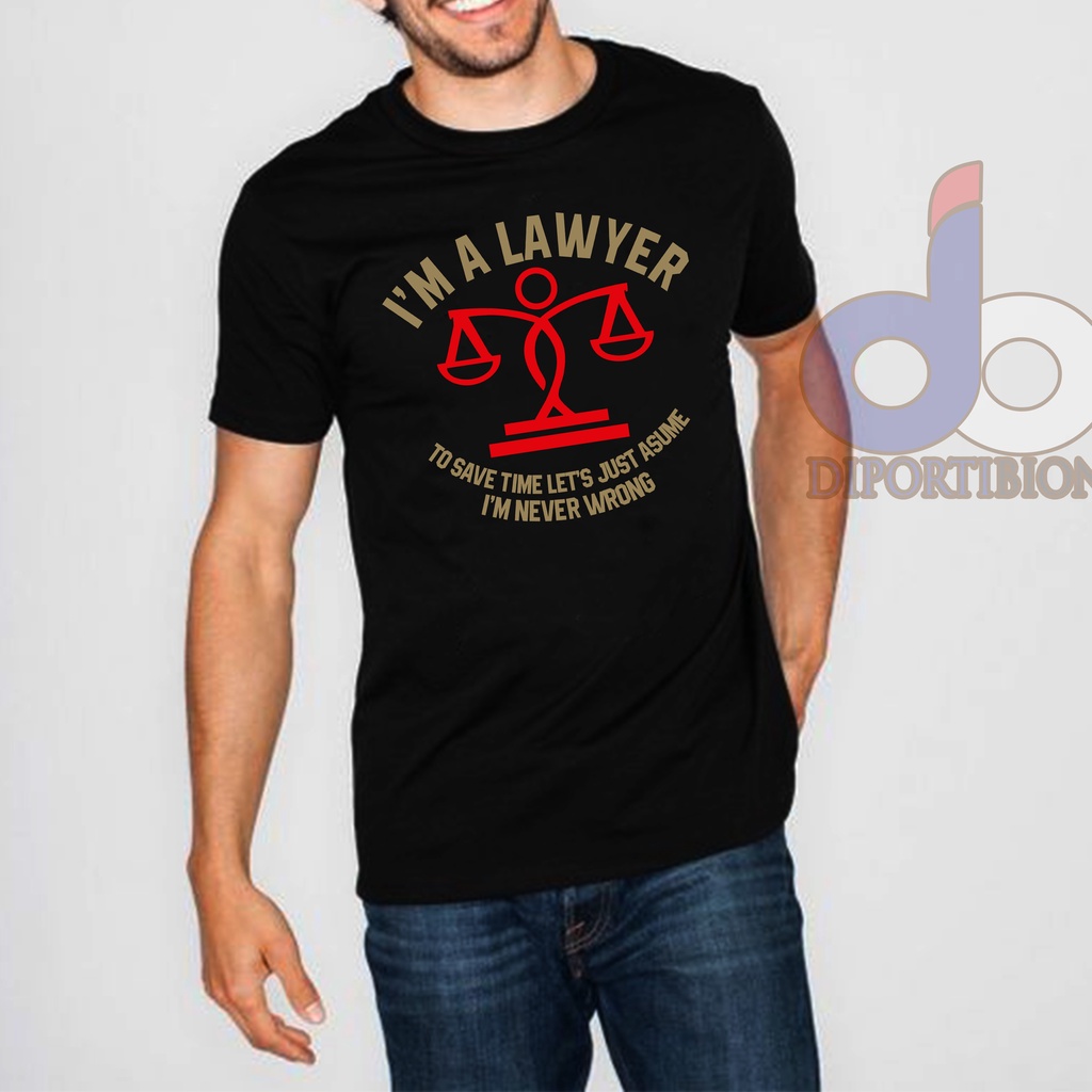 KAOS LAWYER LENGAN PENDEK / LAWYER KAOS QUOTES LENGAN PENDEK