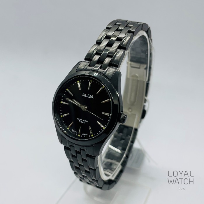 Jam Tangan Alba Wanita ARX143 Hitam Silver Original Garansi Resmi