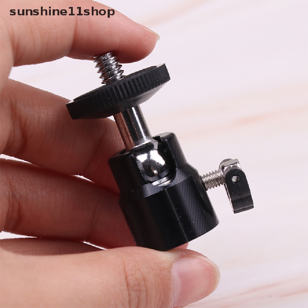 Sho 1Pc 1per4kepala Metal Bulat Sekrup Untuk Kamera Tripod LED Flash Tripod N