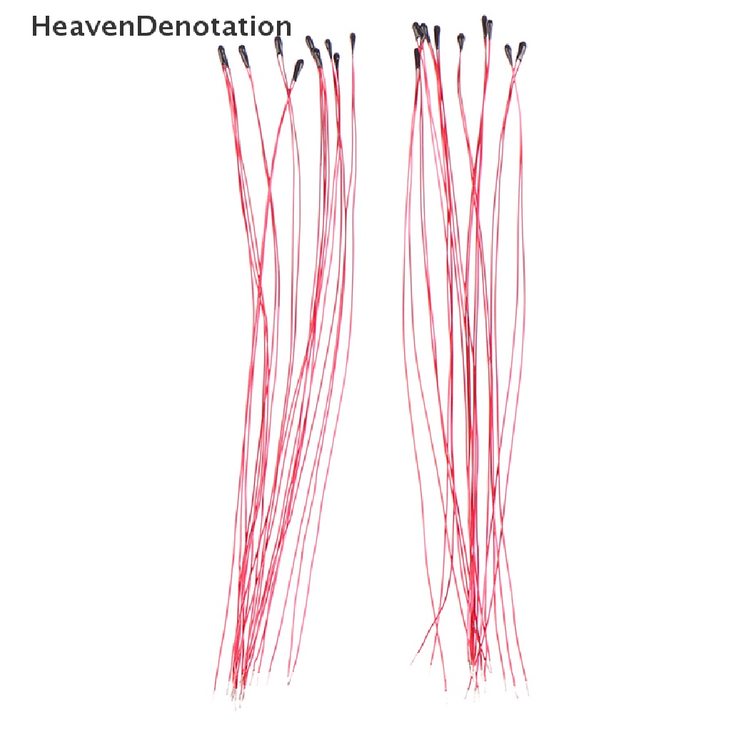 [HeavenDenotation] 10pcs Resistor Termal Termis NTC MF52B 10K 100K Probe Tali Kawat B3470 B3380 B3950 B3435 B4250 1% 10CM Sensor Kontrol Suhu HDV