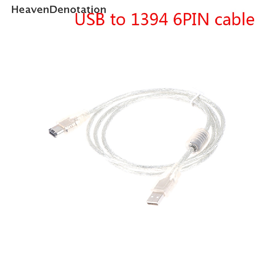 [HeavenDenotation] 1x Firewire IEEE 1394kabel Konvertor Adapter 6pin Male Ke USB 2.0 Male Kabel Konvertor HDV