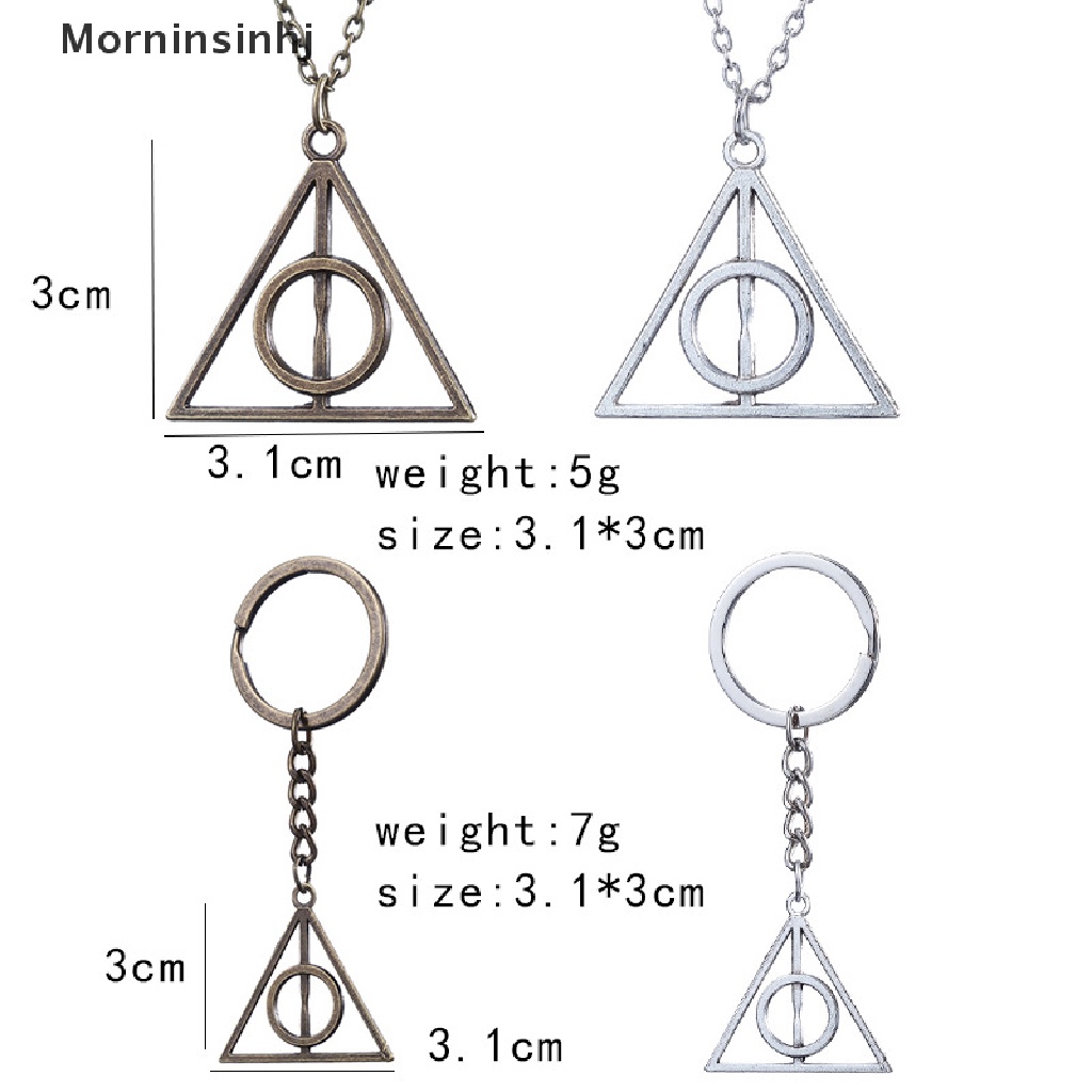 Mornin Kalung Segitiga The Deathly Hallows Pendant Necklaces Film Trendy Perhiasan id