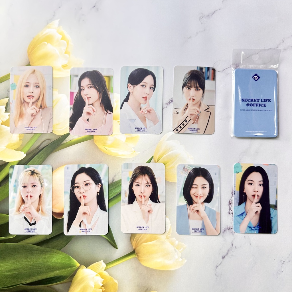 9pcs / set TWICE 2023 SEASON'S GREETING Photocards SANA MINA JEONGYEON CHAEYOUNG Lomo Cards JAPAN SECRET LIFE Kpop Postcards