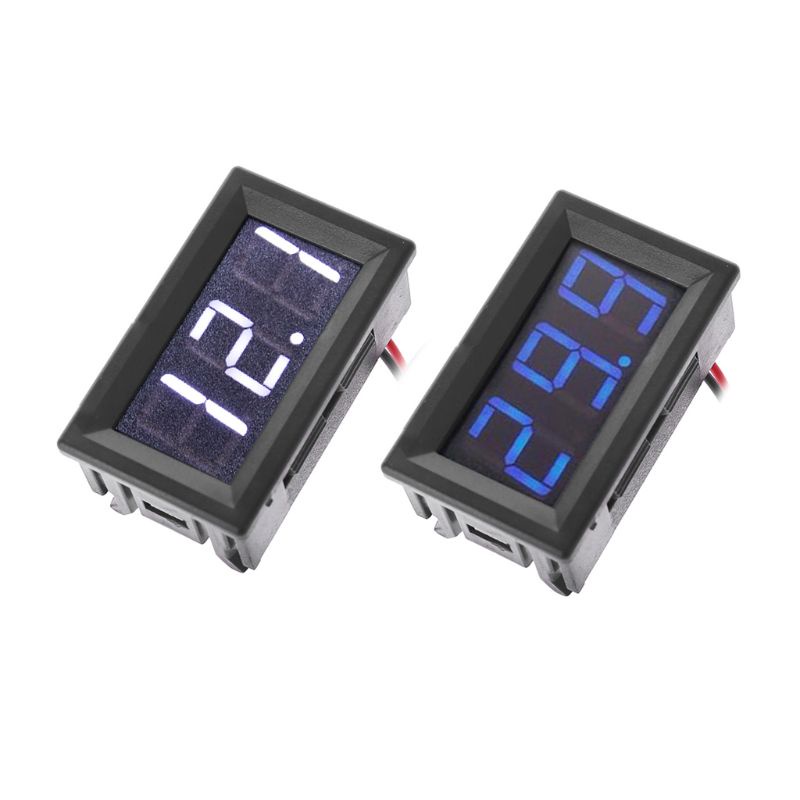 Btsg Untuk DC 5-120V 2-Wire Voltmeter 3-Digit LED Display Panel Volt Meter Volt Digital