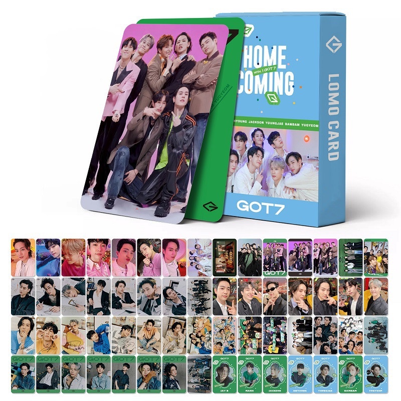 60pcs/box Dapat7 2022 COME BACK Album NANANA Photocards HOME COMING Kartu Lomo got7 Kpop Postcards READY STOCK