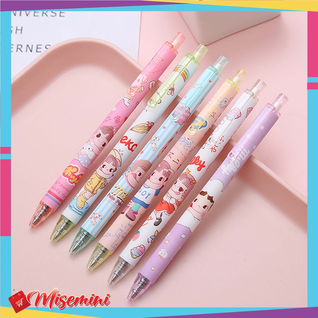 

Ⓜ️ Ⓜ️Pulpen Gel Motif Cartoon Pulpen Pelajar Dan Kantor Pena Lucu Cherry Maruko