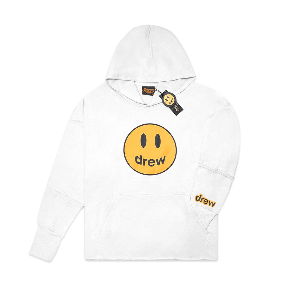 Drew House Mascot Deconstructed Hoodie White